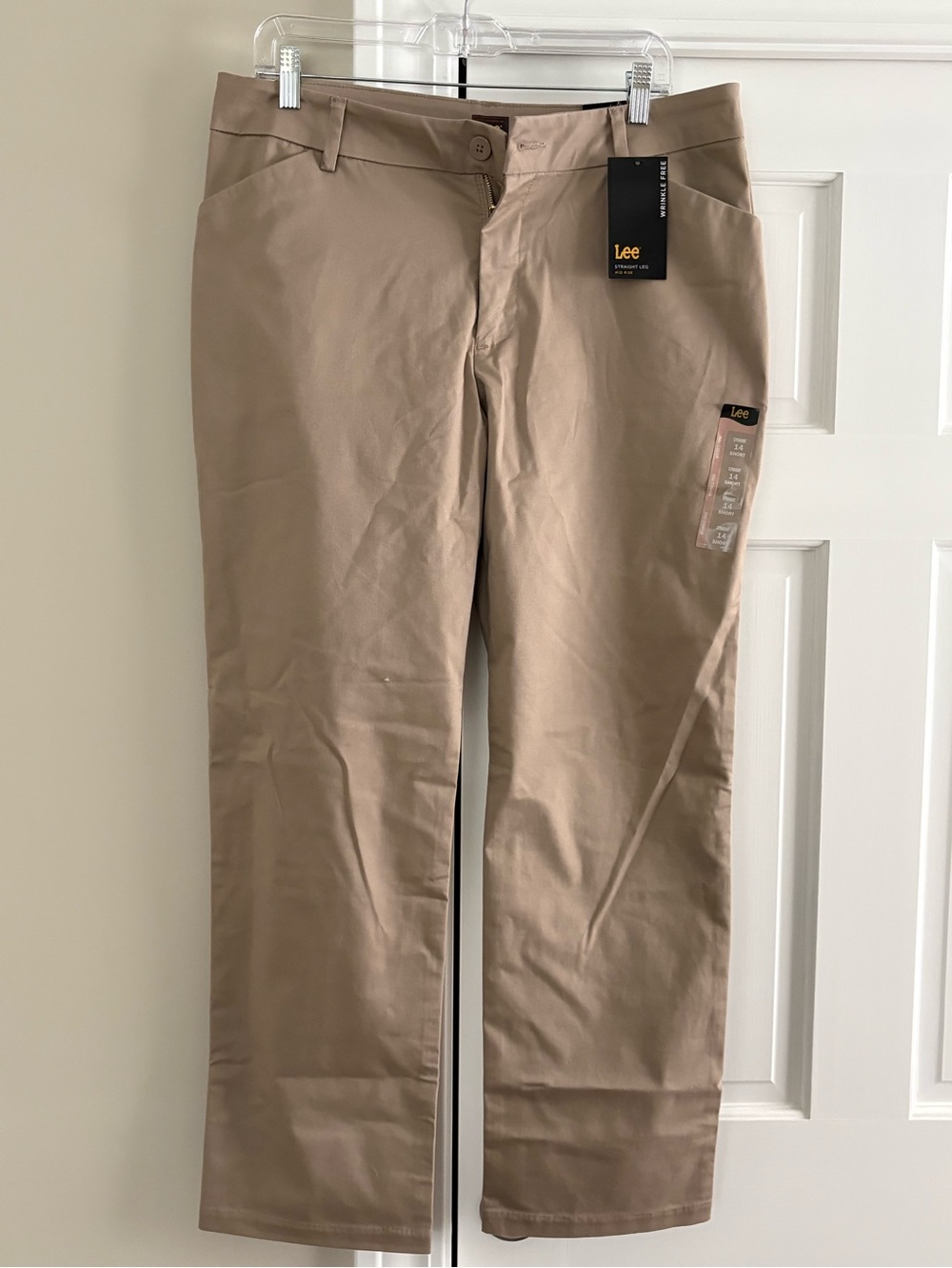 Lee Women's Straight-Leg Chinos in Khaki